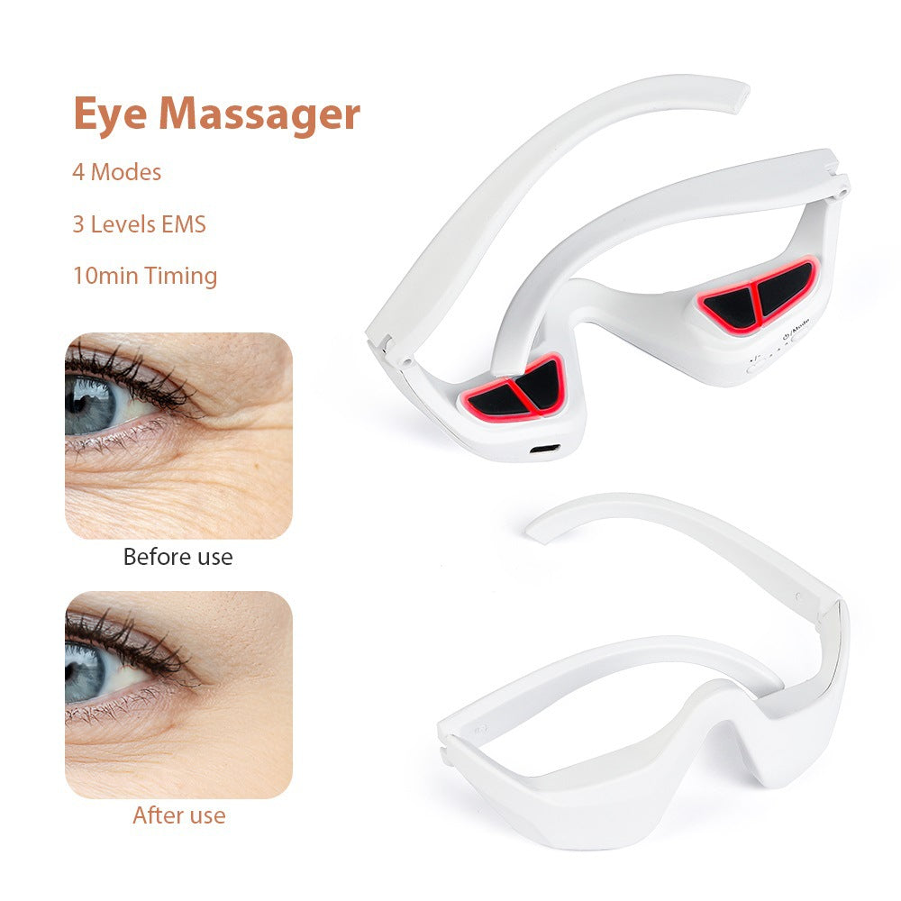 Microcurrent Eye Massager / EMS Red Light Eye Massager for Reducing Dark Circles and Enhancing Eye Aesthetics.