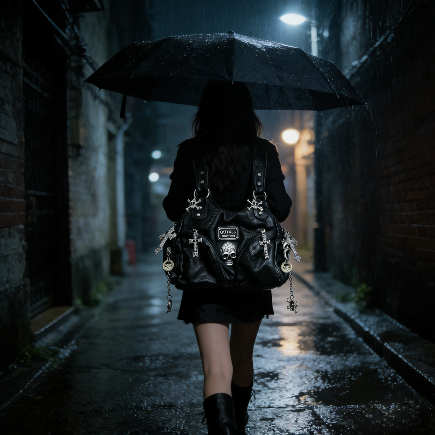 The Rebel Rider | Handcrafted Vintage Leather Goth Bag for Everyday Edge