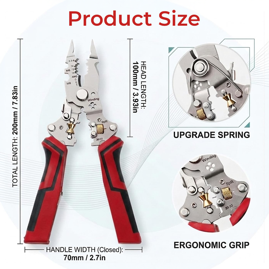 🔥Last Day 49% OFF🔥 16-in-1 Wire Stripper & Twister Pliers with Voltage Tester