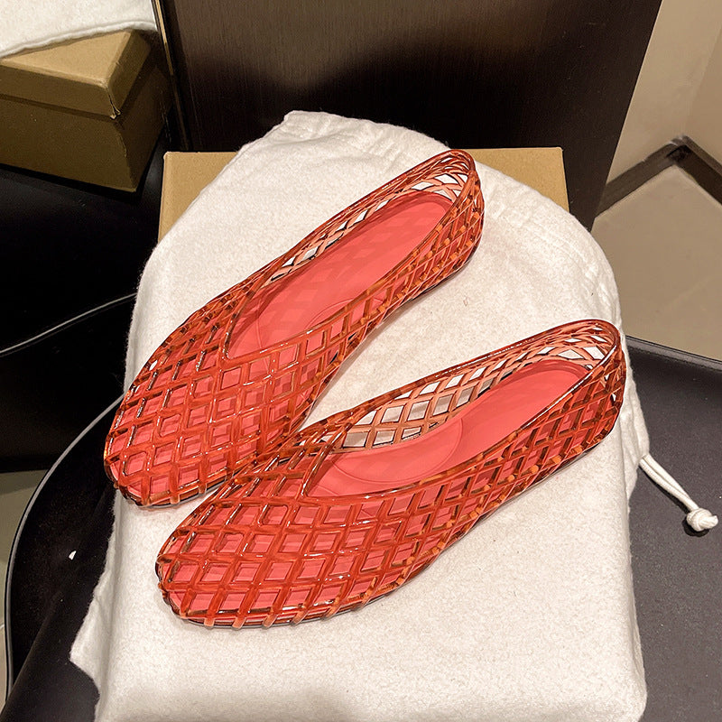 Transparent "Jelly" Pumps for Women / Lightweight, Breathable Summer Shoes