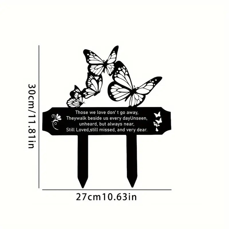 The Forever Garden Stake | Acrylic Remembrance Plaque – For Mom, Dad, or Dear Pet