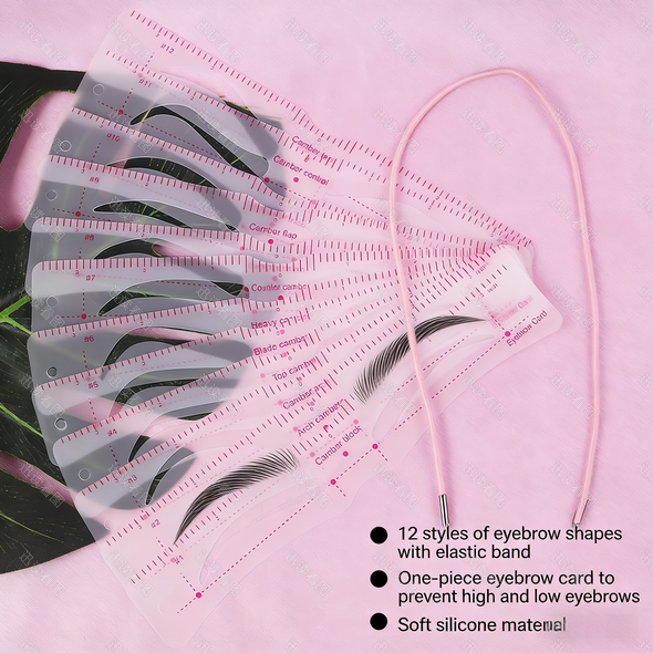 ✨ 12-in-1 Eyebrow Stencil Kit – Perfect Brows In Seconds