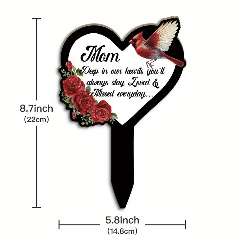 The Forever Garden Stake | Acrylic Remembrance Plaque – For Mom, Dad, or Dear Pet