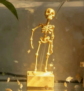 Aquarium Dancing Skeleton Bubbler Decoration