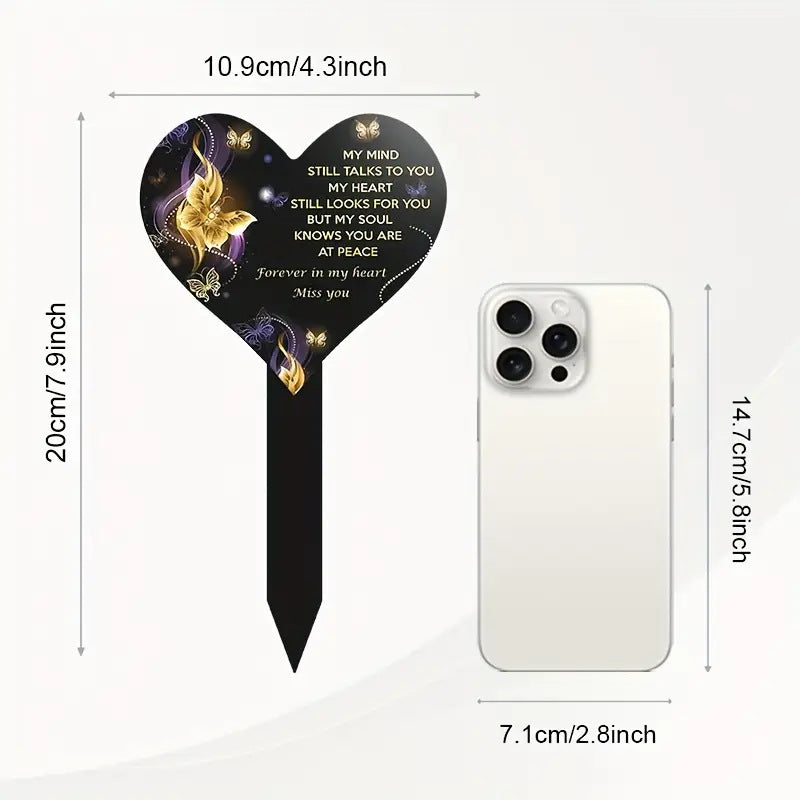 The Forever Garden Stake | Acrylic Remembrance Plaque – For Mom, Dad, or Dear Pet
