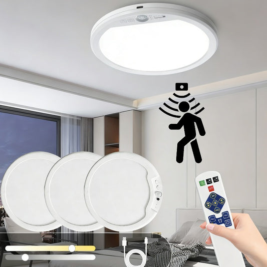 The Smart Motion Ceiling Light | Magnetic, Rechargeable, No Wiring – Perfect for Hallways, Closets & Entryways