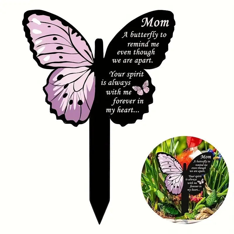 The Forever Garden Stake | Acrylic Remembrance Plaque – For Mom, Dad, or Dear Pet