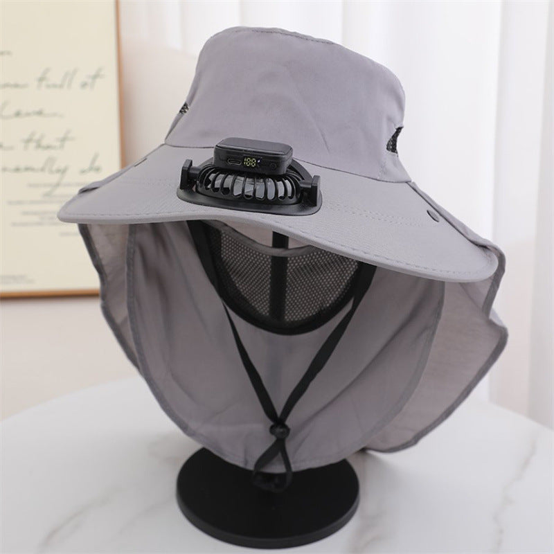 The Solar Cooling Hat | Wide Brim + Built-in Fans – Perfect for Gardening, Greenhouse, Picking & Outdoor Work