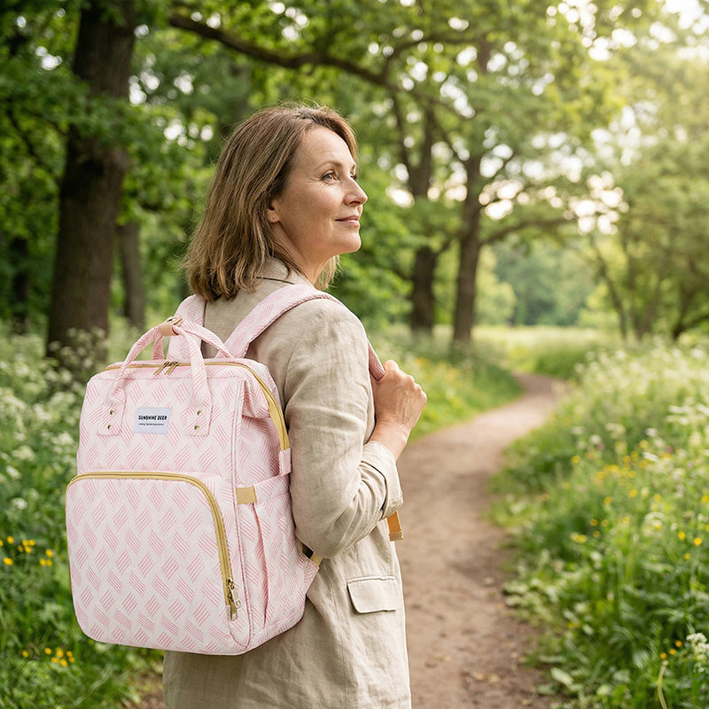 👶Mommy Diaper Bag Backpack – Large Capacity, Lightweight, Multifunctional, USB Charging, Waterproof