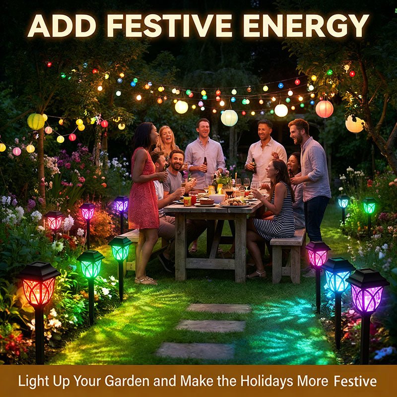 ☀️Solar Pathway Lights Outdoor/Waterproof Solar Garden Lights