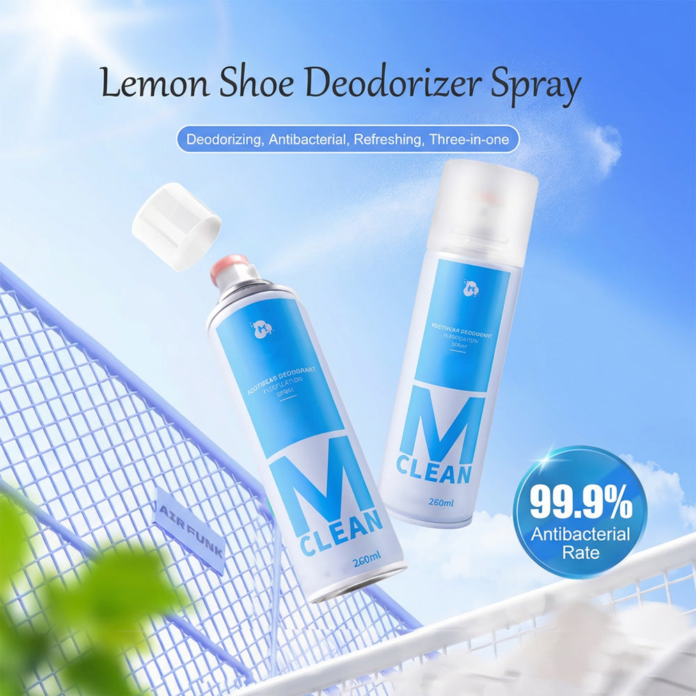 👟Lemon Shoe Deodorizer Spray - Eliminates odors, inhibits bacteria, and dries quickly