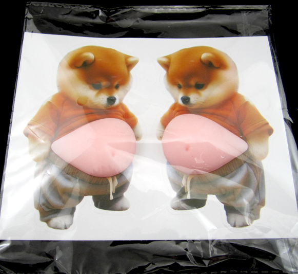 Chubby Shiba Inu & Corgi Silicone Anti-Collision Stickers – Soft Squishy Decorative Protectors