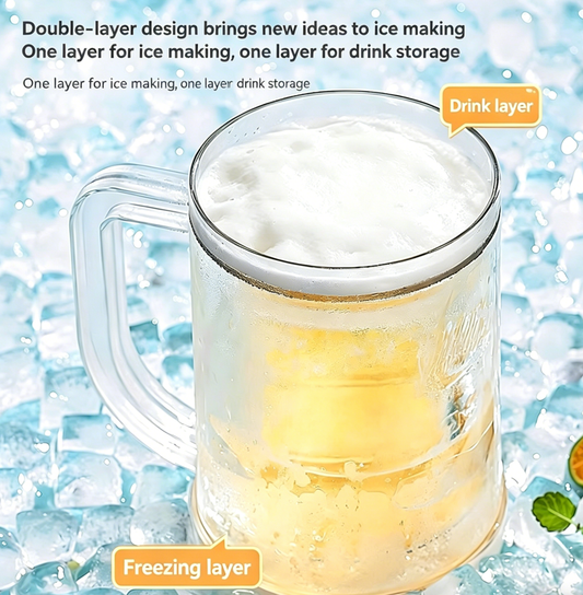 The Frost Core Mug | Double Layer Freezer Cup – Instant Chill for Beer, Soda & Iced Coffee