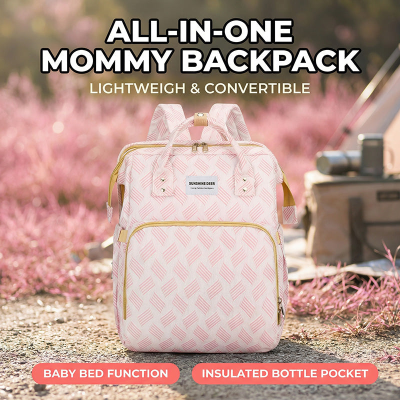 👶Mommy Diaper Bag Backpack – Large Capacity, Lightweight, Multifunctional, USB Charging, Waterproof