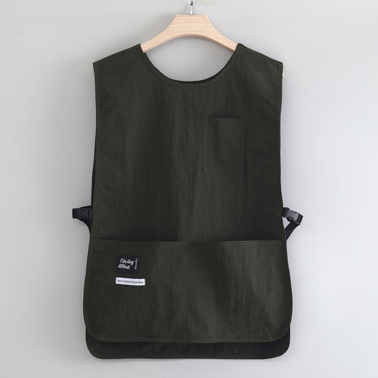 Adjustable Waterproof & Oil-Proof Apron Vest – Versatile Workwear for Kitchen, Coffee Shop & Salon