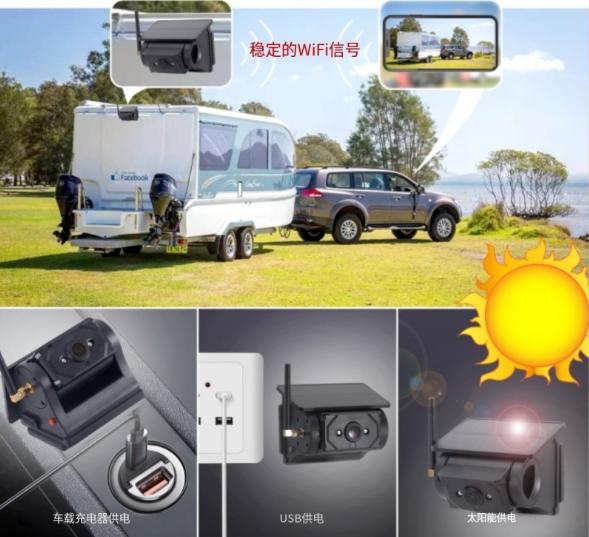 Magnetic Solar Wireless WiFi Camera – Heavy-Duty Vehicle Monitoring System