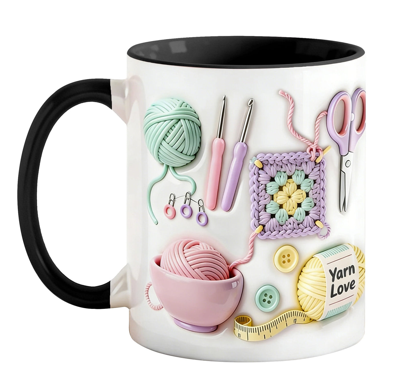 Mother's Day Gift🧶 Mug with "Yarn Love" - A gift for crafters and creative souls