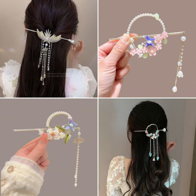 New Style Lily of the Valley Tassel Hairpin – Elegant Hair Stick