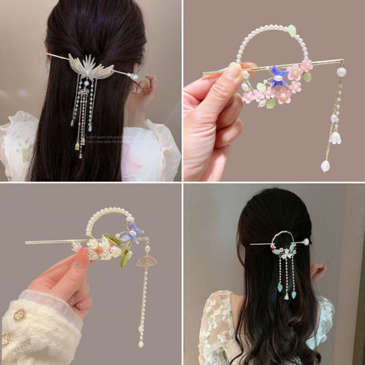 New Style Lily of the Valley Tassel Hairpin – Elegant Hair Stick