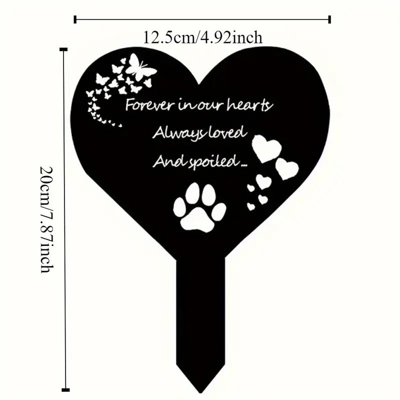 The Forever Garden Stake | Acrylic Remembrance Plaque – For Mom, Dad, or Dear Pet
