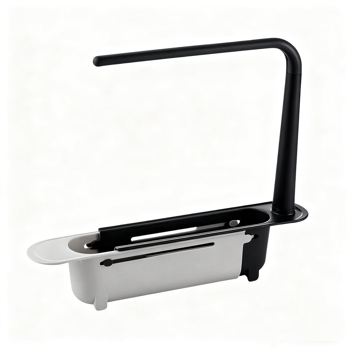 🔥✨ Adjustable and telescopic kitchen sink organizer – drain, dry, and organize