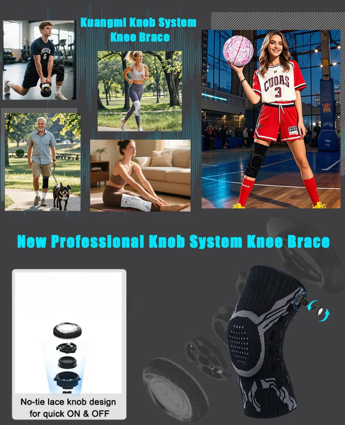 Professional Sports Knee Pads / Multi-Purpose Knee Brace for Basketball, Running and Football