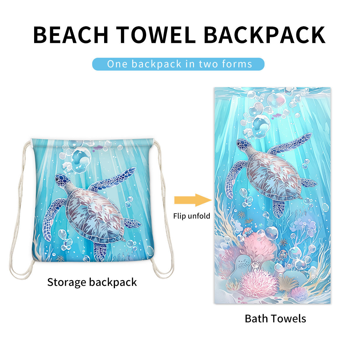 🌸 Summer Sale: 49% OFF🌸The New Colorful 2-in-1 Beach Essential You’ll Use All Summer From Beach Towel to Backpack in Seconds🌴