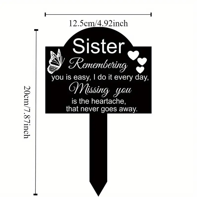 The Forever Garden Stake | Acrylic Remembrance Plaque – For Mom, Dad, or Dear Pet
