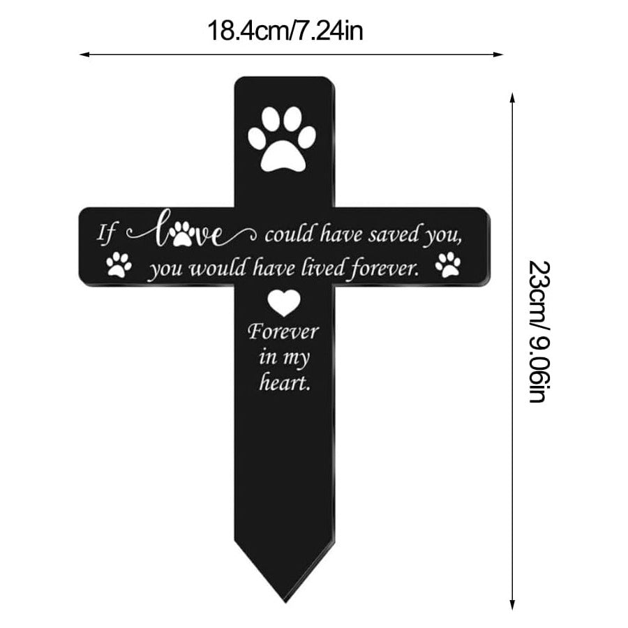 The Forever Garden Stake | Acrylic Remembrance Plaque – For Mom, Dad, or Dear Pet