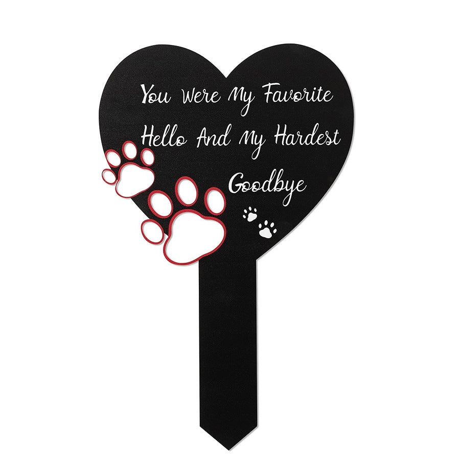 The Forever Garden Stake | Acrylic Remembrance Plaque – For Mom, Dad, or Dear Pet