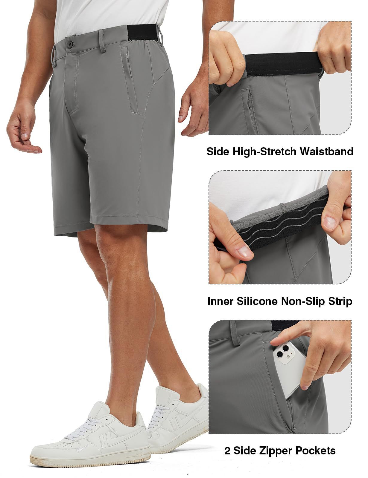 ⏳LAST DAY SALE 60% OFF !!📢Men's Stretch Quick Dry Casual Golf Shorts