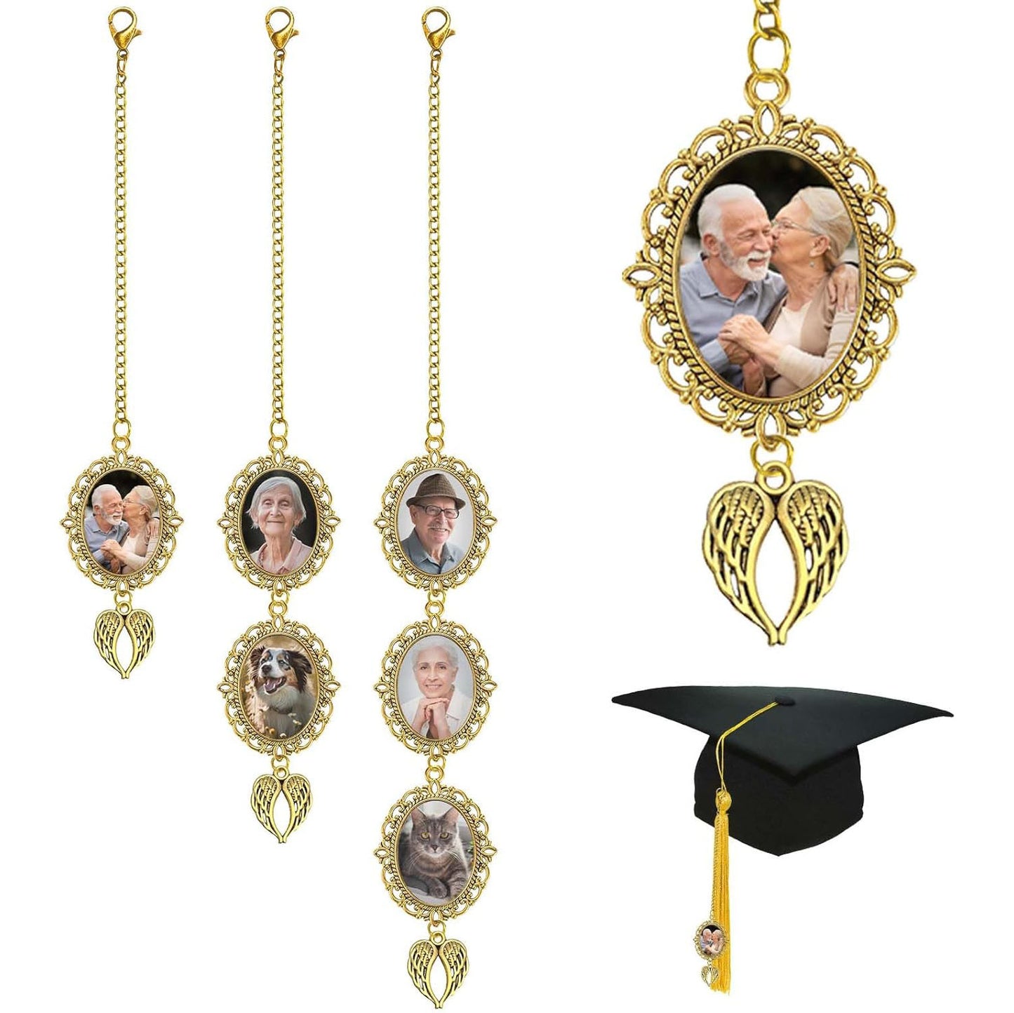 Graduation Cap Charm – Insert Your Own Photo, Keep the Moment Forever