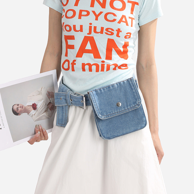 2026 New Arrival: Fashion Denim Chest Bag / Vintage Waist Bag