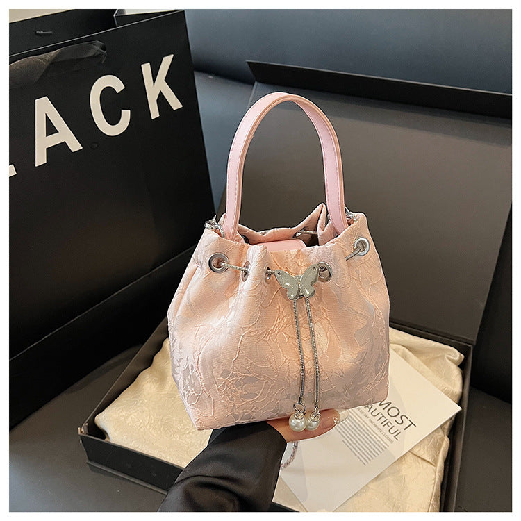 Niche-Design Water Bucket Bag / Chain Backpack for Women 2026