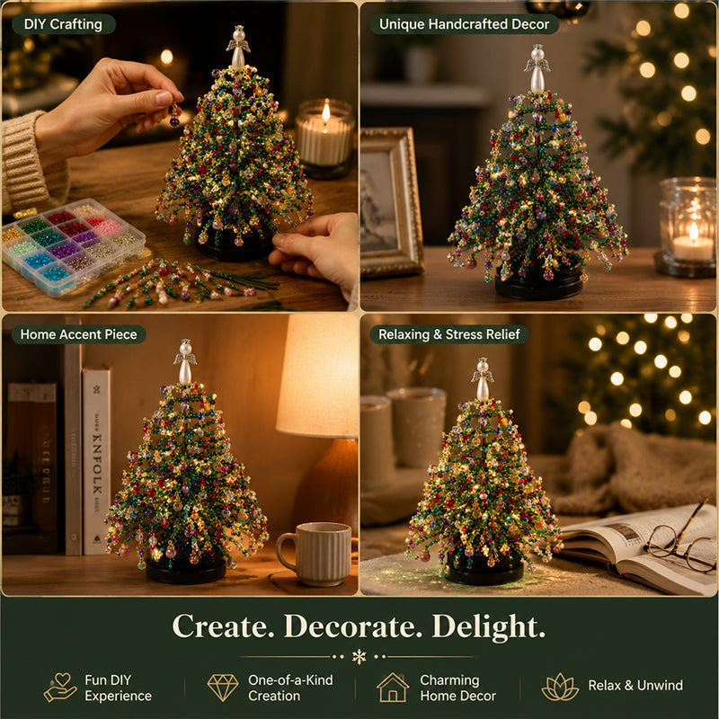 🎄✨Easy DIY Holiday Craft / Beaded Christmas Tree
