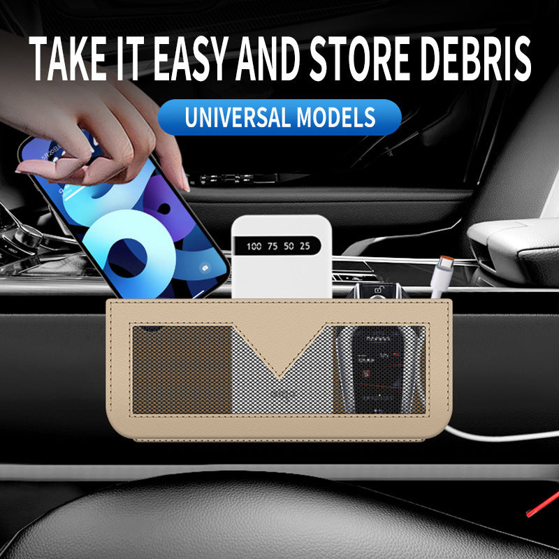 Multifunctional Car Storage Net Bag / Adhesive Phone Bag