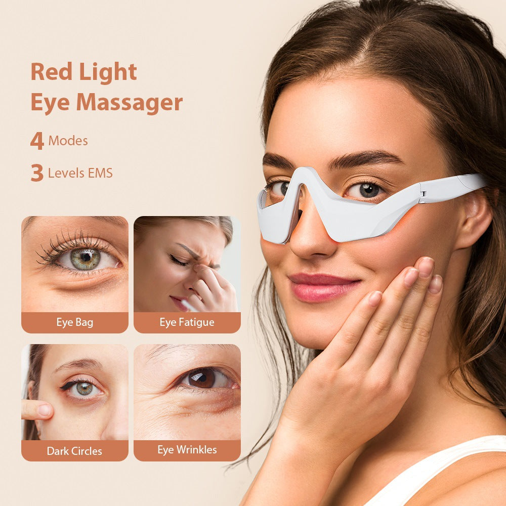 Microcurrent Eye Massager / EMS Red Light Eye Massager for Reducing Dark Circles and Enhancing Eye Aesthetics.