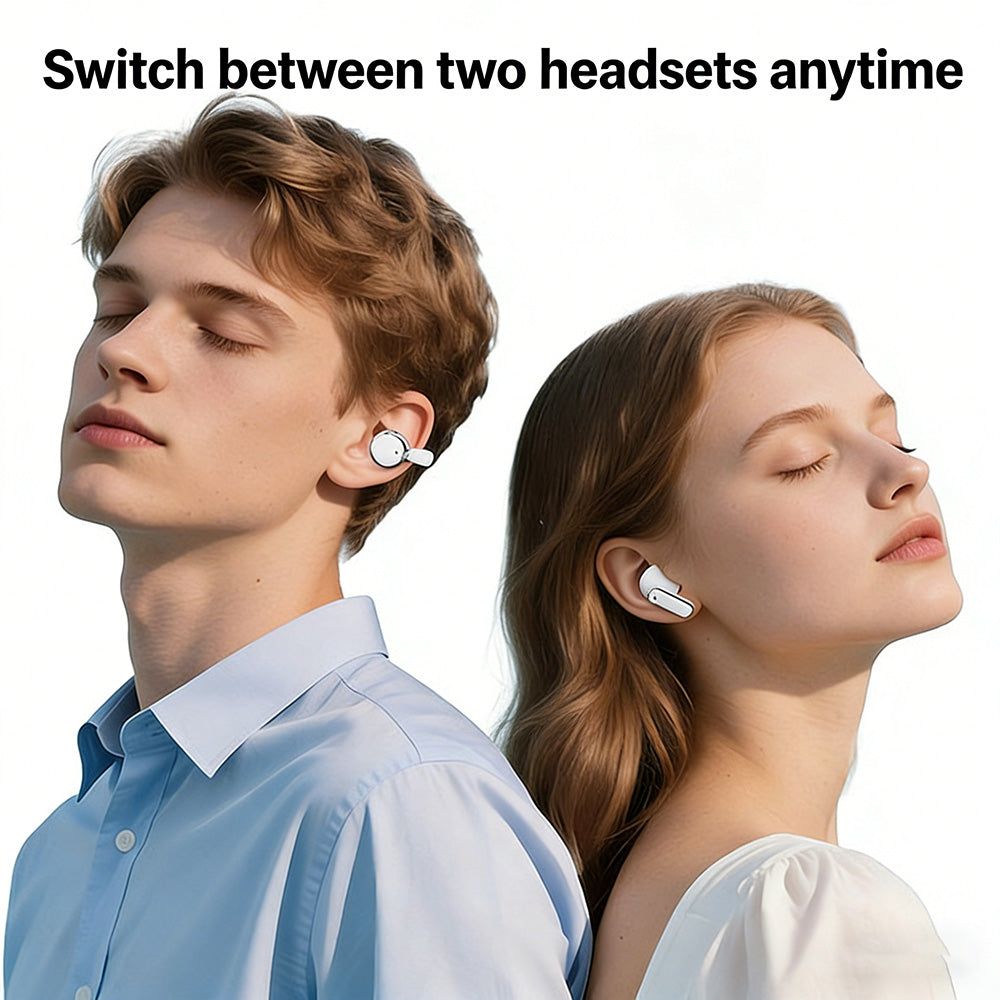 2-in-1 Wireless Bluetooth Earbuds with Ear Clips and Earbuds | 30 Hours Playtime
