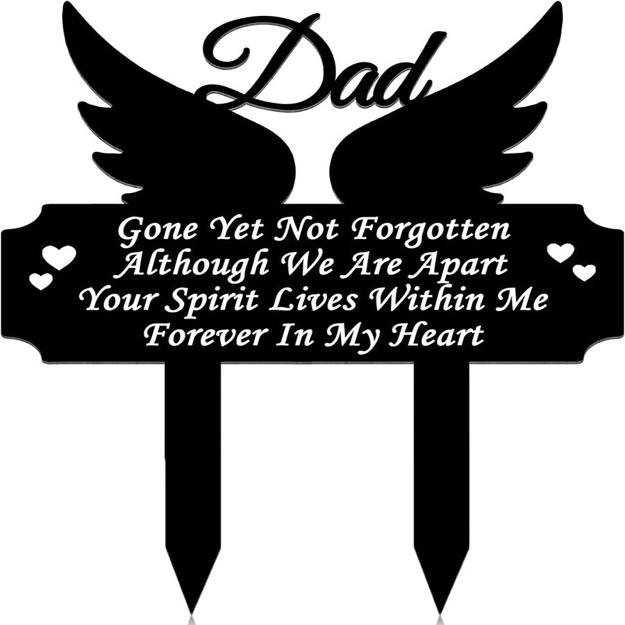 The Forever Garden Stake | Acrylic Remembrance Plaque – For Mom, Dad, or Dear Pet