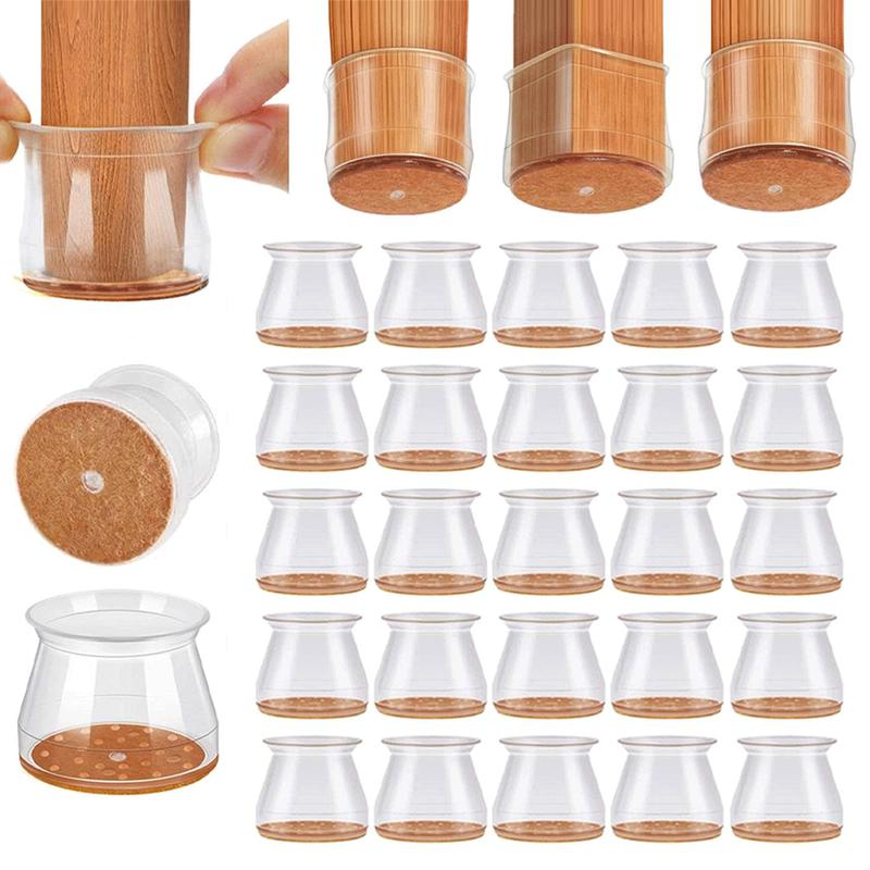 ✨ Universal rubber chair leg protectors – Suitable for all chair leg shapes, scratch-resistant and wear-resistant, the ultimate solution for protecting your floors.