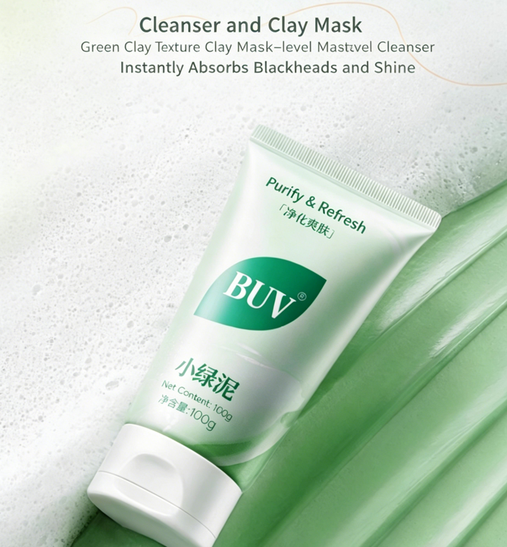 The Green Clean | Chlorophyll + Amino Acid Face Wash – Deep Pore Cleansing, Gentle Enough for Daily Use