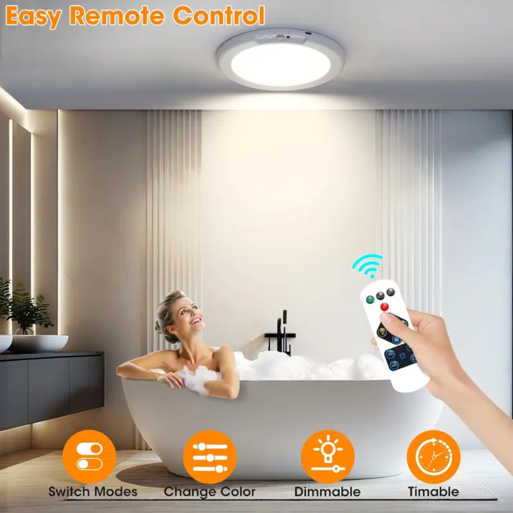 The Smart Motion Ceiling Light | Magnetic, Rechargeable, No Wiring – Perfect for Hallways, Closets & Entryways