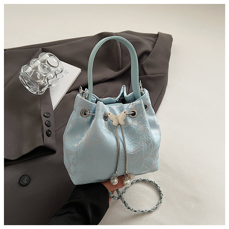 Niche-Design Water Bucket Bag / Chain Backpack for Women 2026