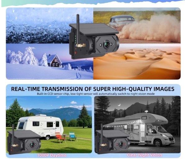 Magnetic Solar Wireless WiFi Camera – Heavy-Duty Vehicle Monitoring System