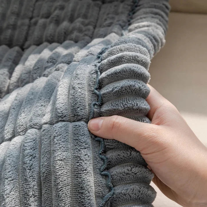 Plush Quilted Non-Slip Sofa Protector Cover for Pets
