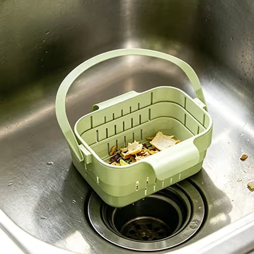 Retractable Hanging Colander – Thickened Kitchen Sink Strainer & Fruit/Vegetable Wash Basket