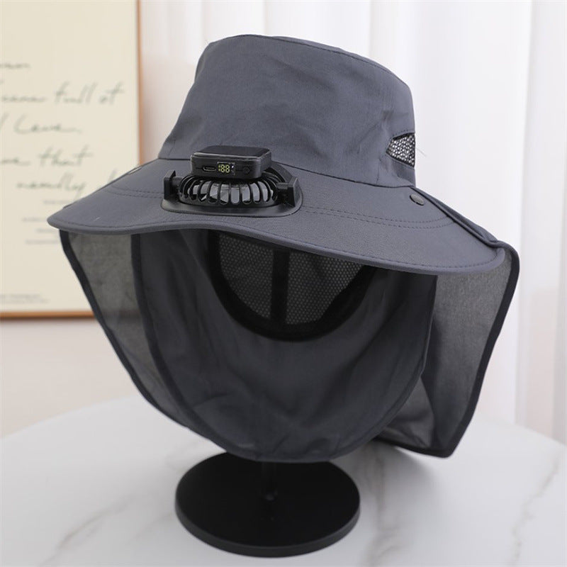 The Solar Cooling Hat | Wide Brim + Built-in Fans – Perfect for Gardening, Greenhouse, Picking & Outdoor Work