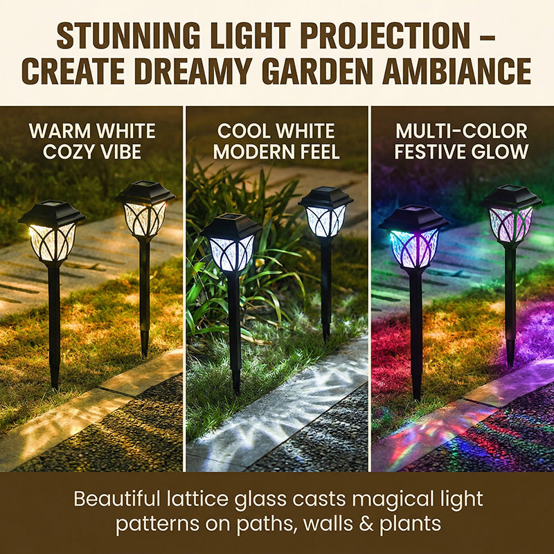 ☀️Solar Pathway Lights Outdoor/Waterproof Solar Garden Lights