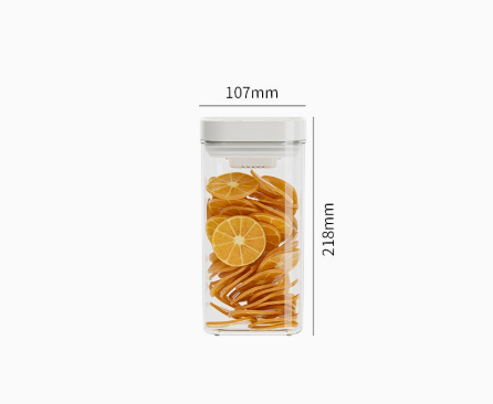 Sealed Storage Container with Pressure Lid / Food Grade Storage Jar for Flour and Grains
