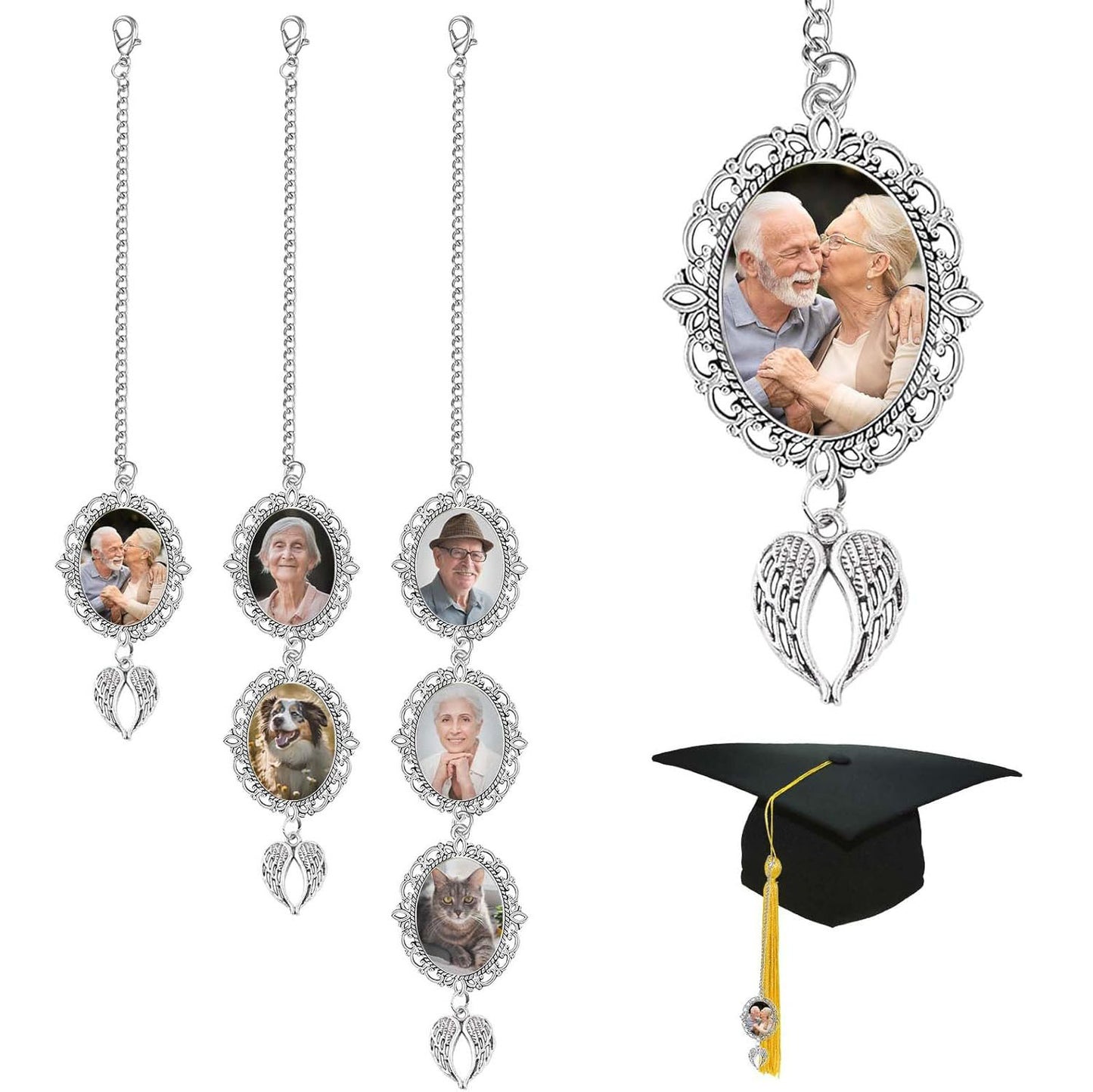 Graduation Cap Charm – Insert Your Own Photo, Keep the Moment Forever